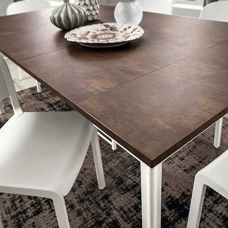 Steave Console extensible rectangulaire en stratifié