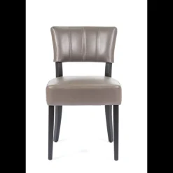 Steffi 2 Chaise de salle à manger en synthétique et bois