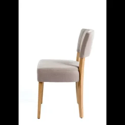 Steffi 2 Chaise matelassée en tissu et bois