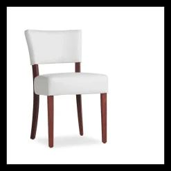 Steffi Chaise de salle à manger en bois et synthétique