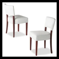 Steffi Chaise de salle à manger en bois et synthétique