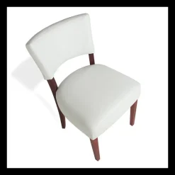 Steffi Chaise de salle à manger en bois et synthétique