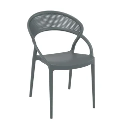Sunset Chaise design de jardin empilable en polypropylène