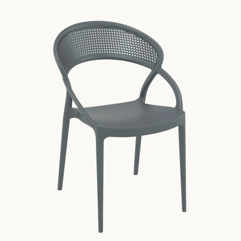 Sunset Chaise design de jardin empilable en polypropylène