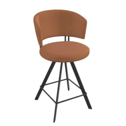 Tabouret haut design pivotant en simili – Allure
