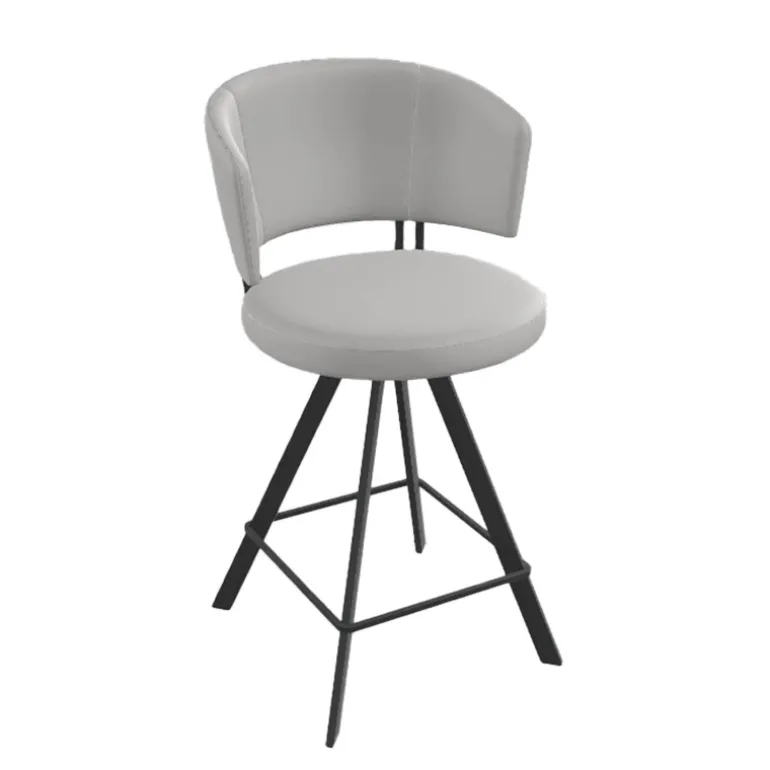 Tabouret haut design pivotant en simili – Allure