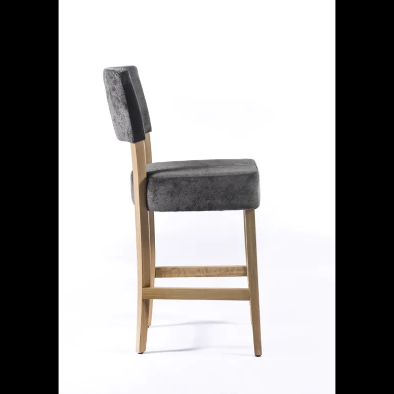 Tabouret snack en tissu et bois – BarSteffi