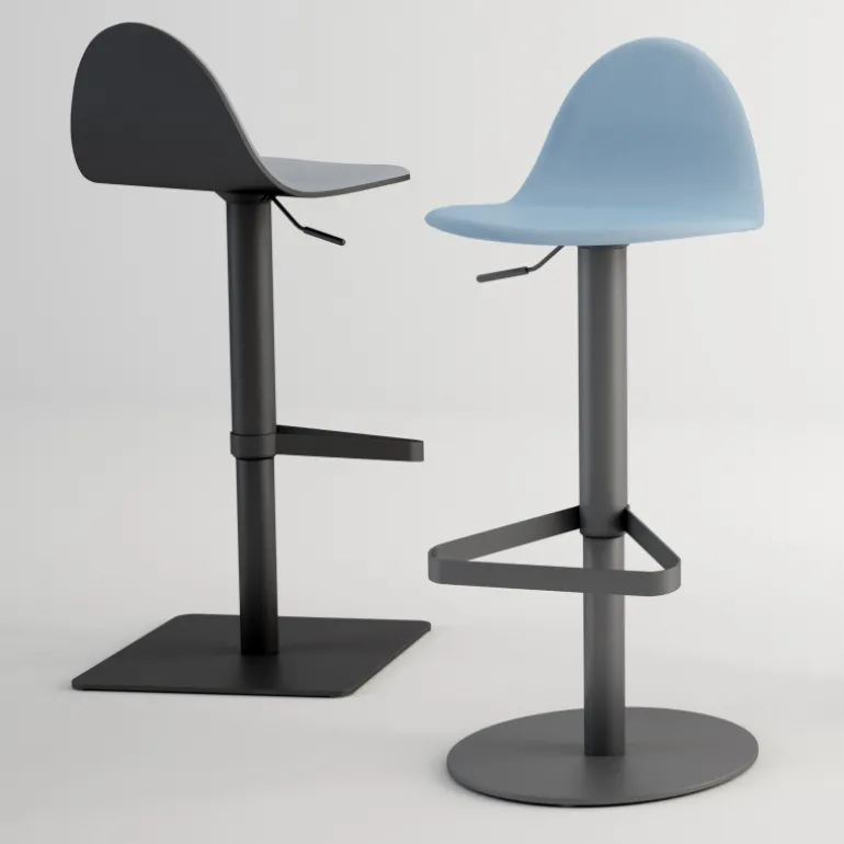 Tabu Tabouret réglable design en synthétique et métal