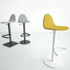 Tabu Tabouret réglable design en synthétique et métal