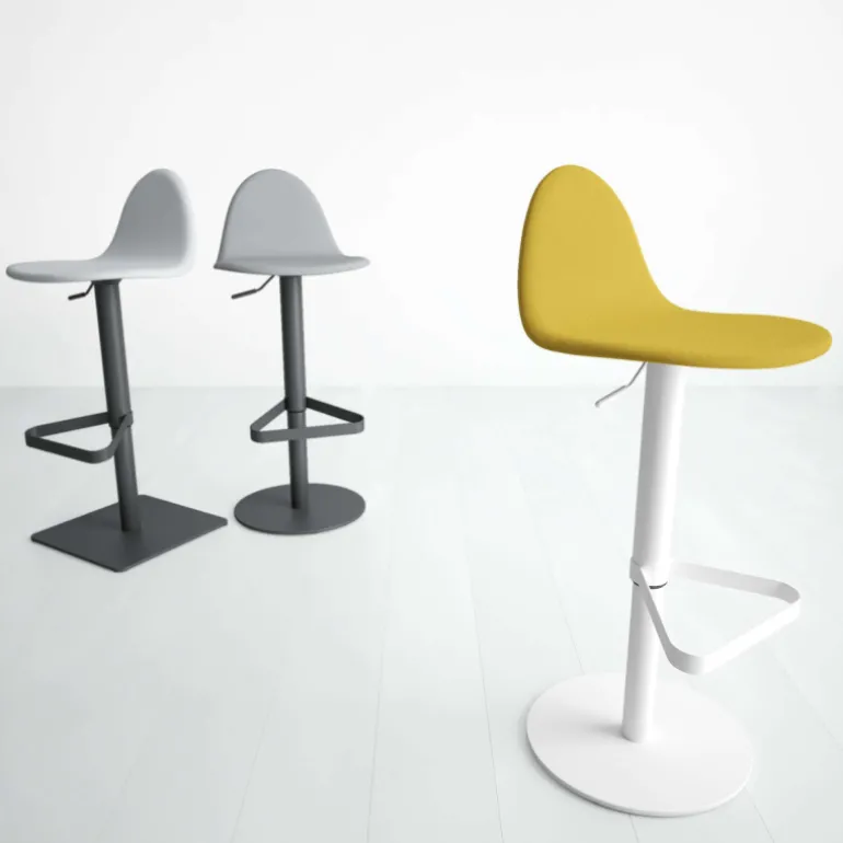 Tabu Tabouret réglable design en synthétique et métal