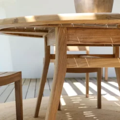 TamaniTable de jardin ronde en teck