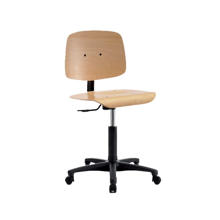 Tecnik Chaise dactylo en bois sur roulettes