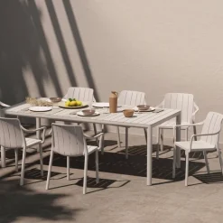Tevere Table de jardin extensible en polypropylène