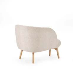 Thalia Mobitec ® Banquette cosy en tissu avec pieds en bois