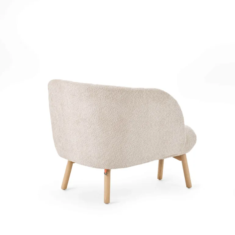 Thalia Mobitec ® Banquette cosy en tissu avec pieds en bois