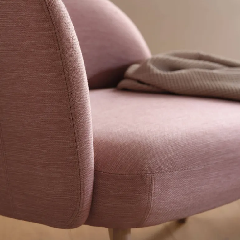 Thalia Mobitec ® Banquette cosy en tissu avec pieds en bois