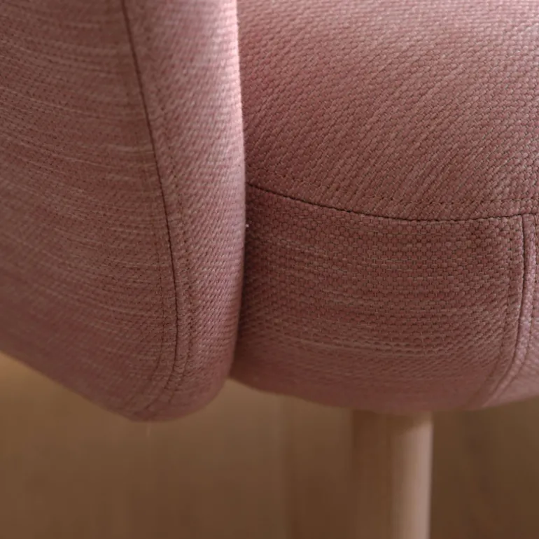 Thalia Mobitec ® Banquette cosy en tissu avec pieds en bois