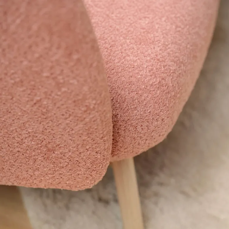 Thalia Mobitec ® Banquette cosy en tissu avec pieds en bois