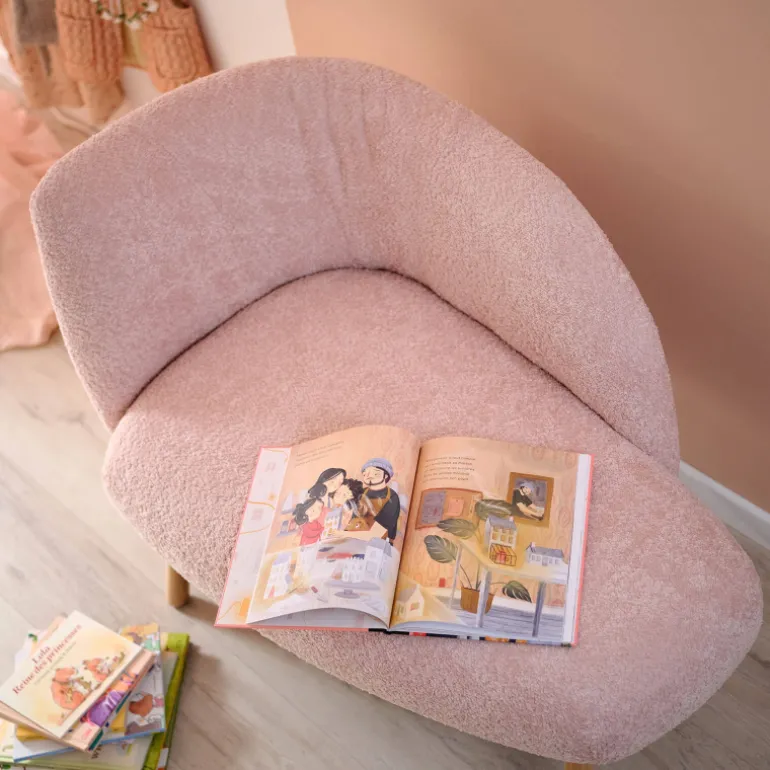 Thalia Mobitec ® Banquette cosy en tissu avec pieds en bois