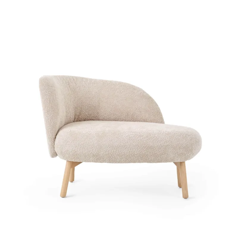 Thalia Mobitec ® Banquette cosy en tissu avec pieds en bois