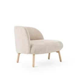 Thalia Mobitec ® Banquette cosy en tissu avec pieds en bois