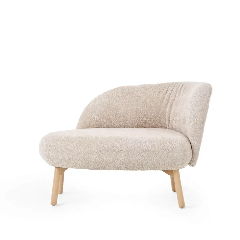 Thalia Mobitec ® Banquette cosy en tissu avec pieds en bois