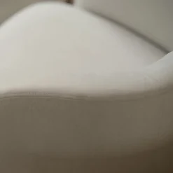 Thalia Mobitec ® Fauteuil confortable en tissu avec pieds en bois