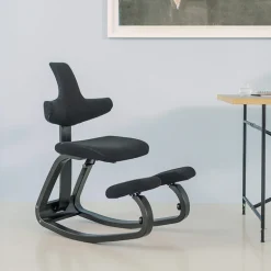 ThatSit Varier® Chaise de bureau ergonomique à bascule en tissu et bois