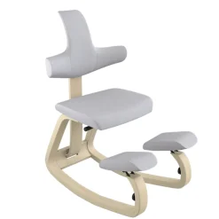 ThatSit Varier® Chaise de bureau ergonomique à bascule en tissu et bois