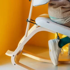 ThatSit Varier® Chaise de bureau ergonomique à bascule en tissu et bois