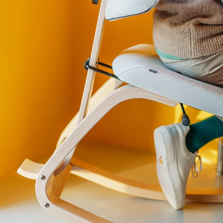 ThatSit Varier® Chaise de bureau ergonomique à bascule en tissu et bois