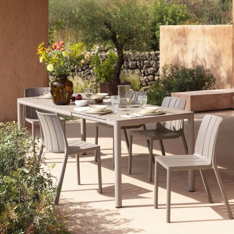 Tiberina Chaise de jardin empilable en polypropylène