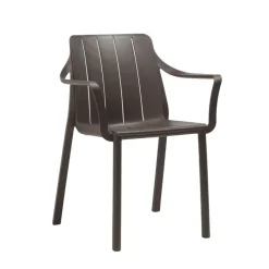 Tiberina Fauteuil de jardin empilable en polypropylène