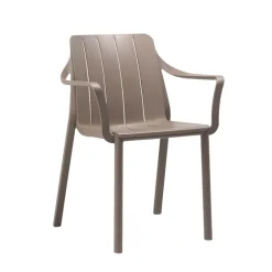 Tiberina Fauteuil de jardin empilable en polypropylène