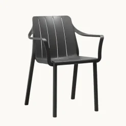 Tiberina Fauteuil de jardin empilable en polypropylène