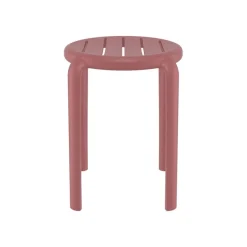 Tom Tabouret bas sans dossier empilable en polypropylène
