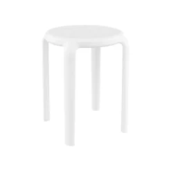 Tom Tabouret bas sans dossier empilable en polypropylène