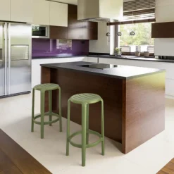 Tom Tabouret snack sans dossier en polypropylène