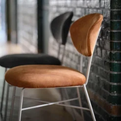 Toro Mobitec ® Chaise cosy minimaliste en tissu et pieds métal