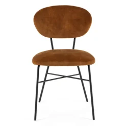 Toro Mobitec ® Chaise cosy minimaliste en tissu et pieds métal