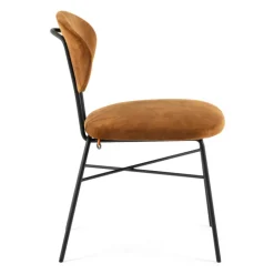 Toro Mobitec ® Chaise cosy minimaliste en tissu et pieds métal