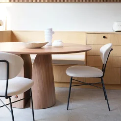 Toro Mobitec ® Chaise cosy minimaliste en tissu et pieds métal