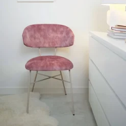 Toro Mobitec ® Fauteuil minimaliste cosy en tissu avec pieds en métal