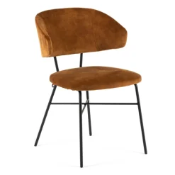 Toro Mobitec ® Fauteuil minimaliste cosy en tissu avec pieds en métal