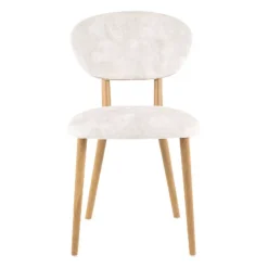 Toro Mobitec® Chaise moderne en tissu et bois massif