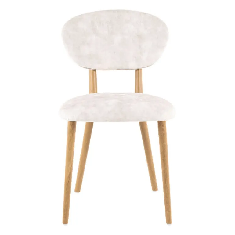 Toro Mobitec® Chaise moderne en tissu et bois massif