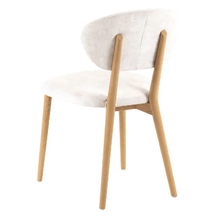 Toro Mobitec® Chaise moderne en tissu et bois massif