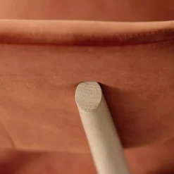 Toro Mobitec® Chaise moderne avec dossier incurvé en tissu et bois