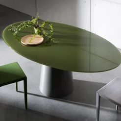 Totem Sovet® Table ovale design en verre
