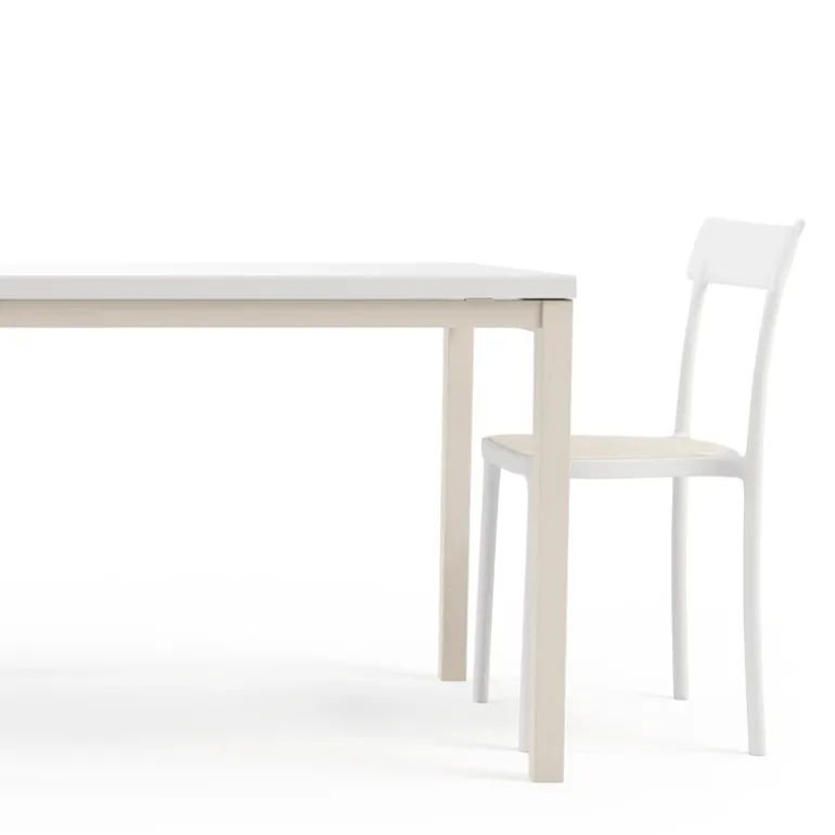 Toy bois Table de cuisine en verre avec rallonge